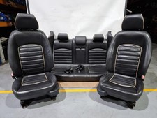 JAGUAR SEATS X TYPE X409 01-10 BLACK LEATHER INTERIOR SEATS FRONT REAR 