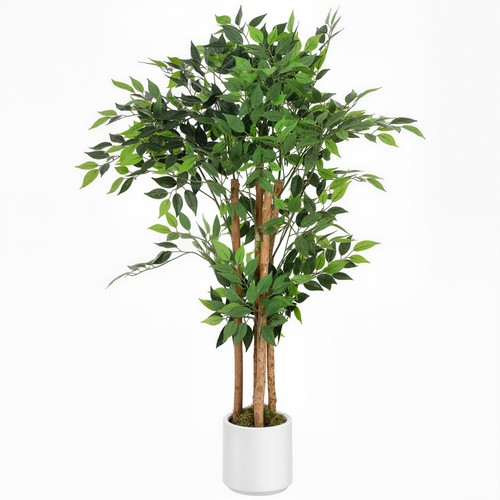 Homcom 120cm artificial ficus - artificial,
