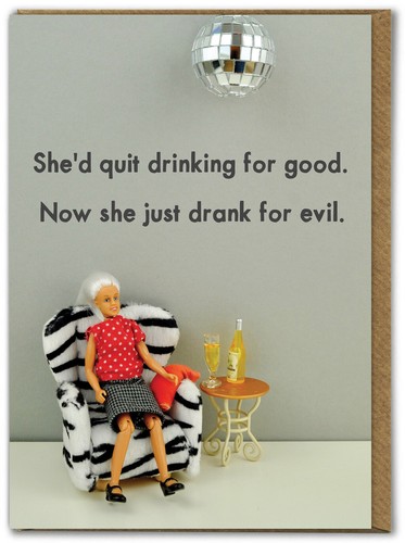 Funny birthday card drink - birthday,