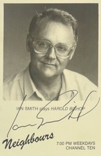 Neighbours : Ian Smith (Harold Bishop) -  Signed Autograph Promo Photo