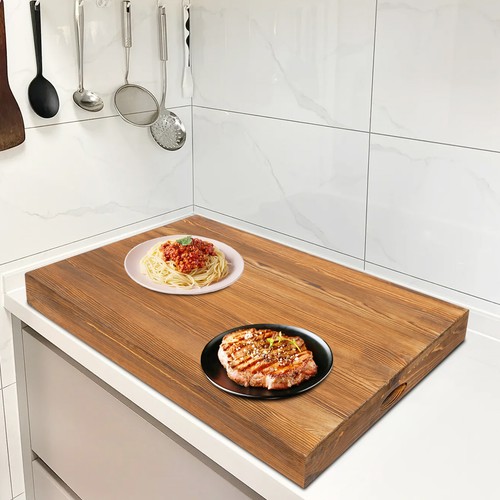 Log color wooden stove top - log,