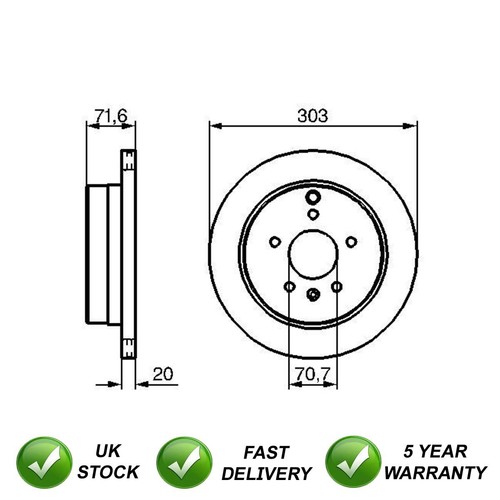 Brake disc rear - disc,