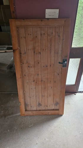 Solid wood eaves cupboard door - wood,