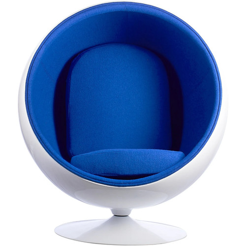 Retro ball chair with cashmere - retro,