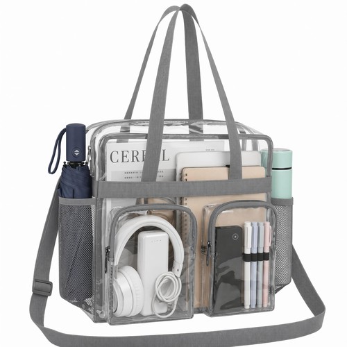 Clear tote bag 30x30x15cm - clear,