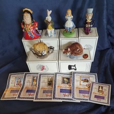 6x Figures Wade Collector's Club Alice In Wonderland -Lewis Carroll 1999
