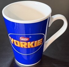 Nestle-Yorkie Chocolate Bar Ceramic Blue Collectable Coffee Mug/ Tea Cup-Retro