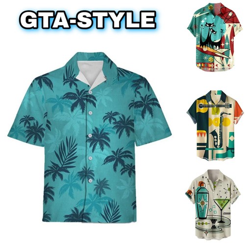 Mens hawaiian shirt 5xl - s-5xl,