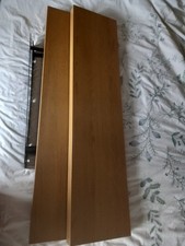 IKEA Lack Pair Of Floating Shelves Oak Effect With Brackets 110cm
