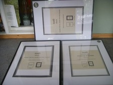 Dunelm Curby Photo Frames 42cm x 29.7 Black 2 Brand New Sealed + Mounts 1 Opened