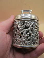 Antique Chester Sterling Silver Thread / Cotton / String Dispenser Box