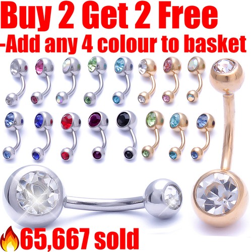Belly bar surgical steel - belly,