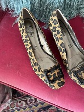 Size 5.5 Footglove Pony skin Leopard Print Shoes