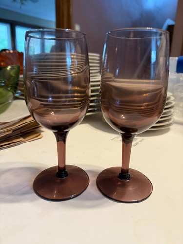 Set plum colored wine - set,