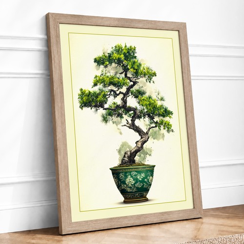 Bonsai blue ceramic - in,