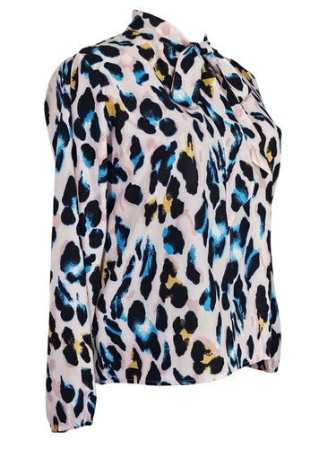 Leopard print pink - tie, neck