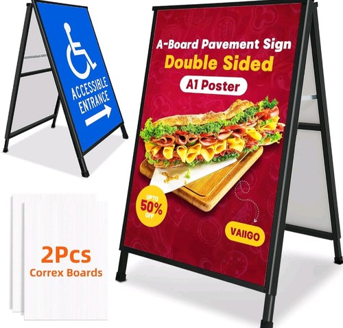 Pavement sign board a - pavement,