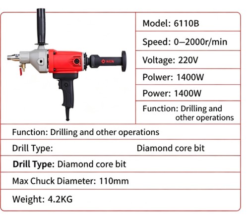 Diamond water drill - water,