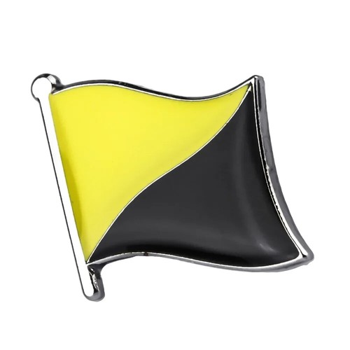 Anarcho capitalist flag lapel - anarcho-capitalist,
