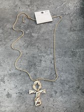 Freedom 32 Inches Pendant With Snake Cross Costume Jewellery New