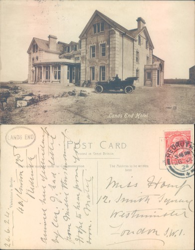 Land end hotel with - end, vintage