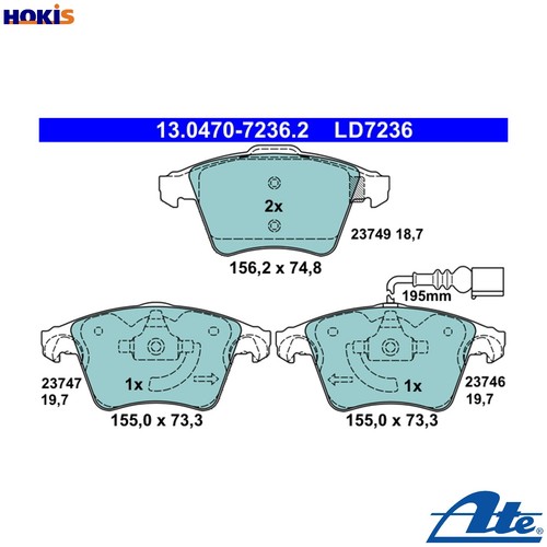 Brake pad set disc - pad,