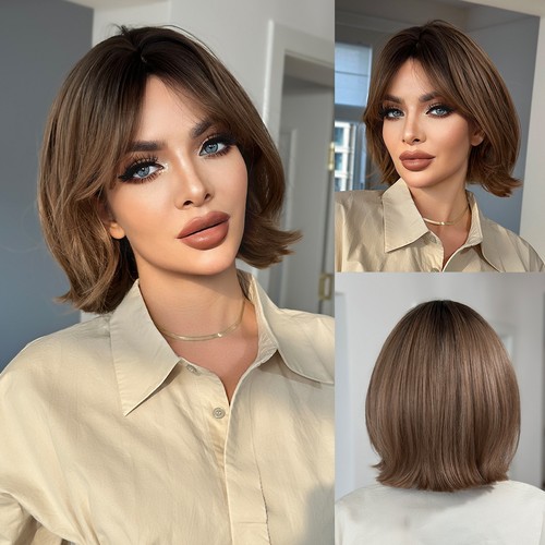 Inch layered short wig with - 12,