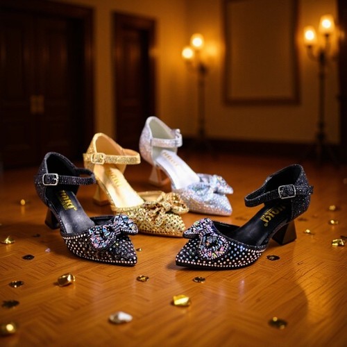 Kids girls low heel party - kids,