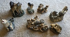 Lot of 7 Young's Wolf Wolves