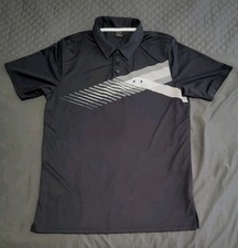 Oakley Men’s Hydrolix Black Polo Shirt Size M Golf Sport