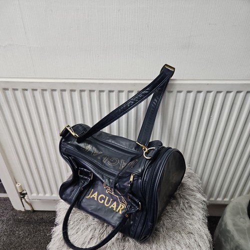Vintage blue leather jaguar - vintage,