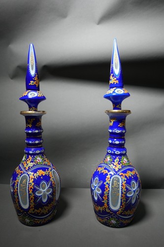 Rare pair antique bohemian - rare,