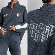 Stranger  Things Hellfire Club Fleece Pyjama Top UK Size 4-20 2XS-XL