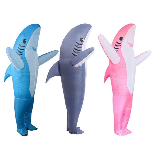 Unisex inflatable shark - inflatable,