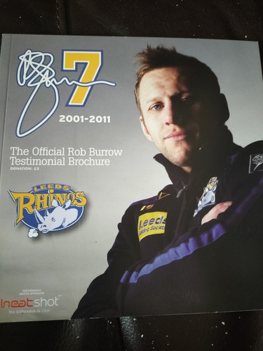 Rob burrow testimonial - burrow,