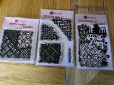 Lot  3 x Woodware Stamp Sets Indian and Tiles themes