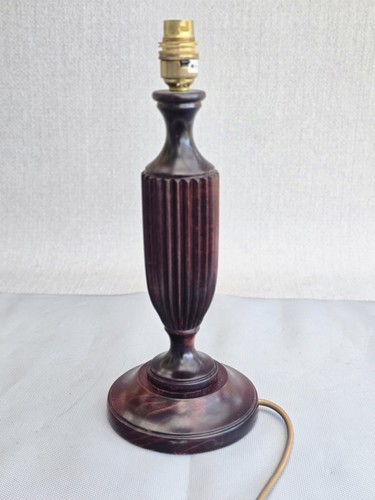 Vintage wooden table lamp - wooden,