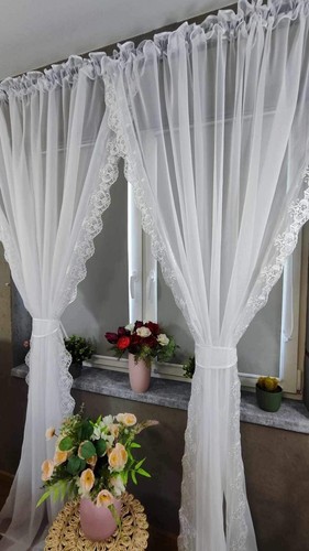 Ready made voile net curtains - voile,