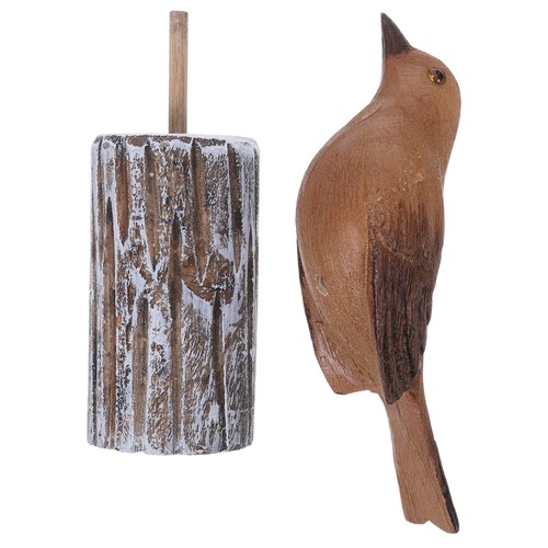Wooden seagull figurine - ,