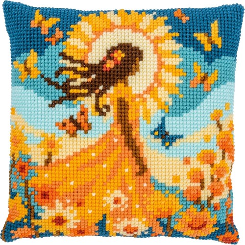 Girl with sun - girl, chunky
