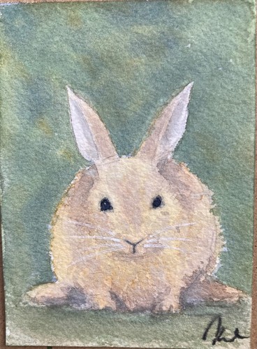 Aceo original watercolour - aceo,