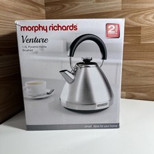 Morphy Richards Venture Pyramid Kettle Brushed Stainless Steel 1.5L Water Kettle