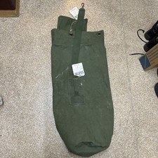 Vintage British Army Kit Bag Duffle Canvas Military Stuff Sack PROP
