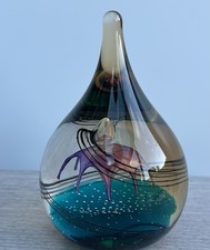 Rare Signed Scottish Caithness "Vivaldi” Glass Ltd Edition 129/750 Paperweight