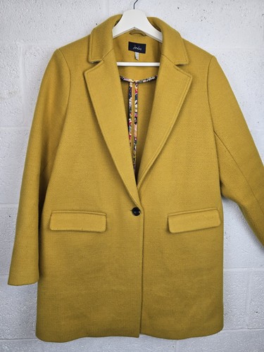 Joules eve coat mustard - uk, 12