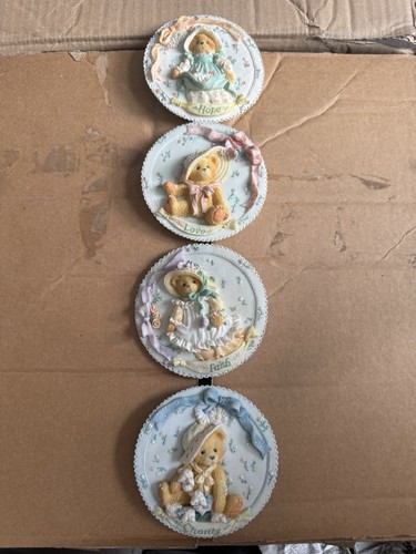 Cherished teddies plates - cherished,