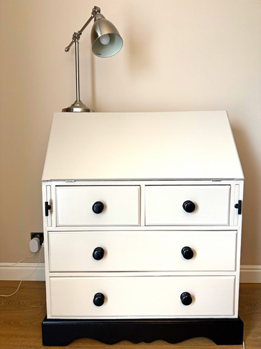 Antique cream pine drop down - antique, drop-down