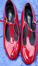 Women’s Red Patent T-Bar