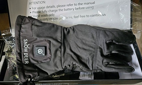 Snow deer heated glove liner - snow,