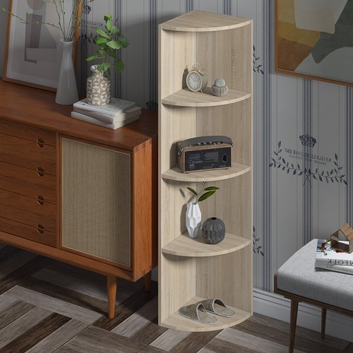 Wooden tier corner bookshelf - tier,